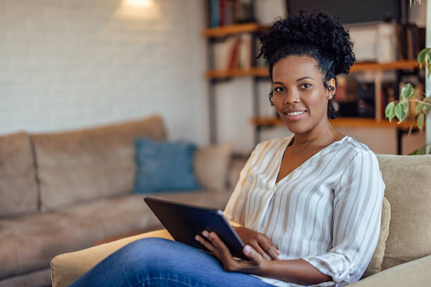 istock Adult woman, spending her weekend alone at home. 1349006193