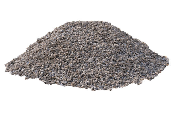 istock Construction rubble, building materials in a pile on a white background 1349011485