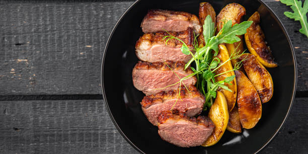 istock duck breast second course fresh ready to eat meal snack on the table copy space food background rustic 1349012504