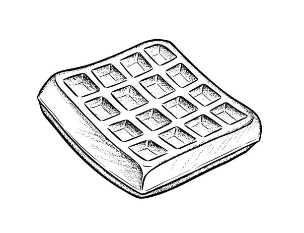 waffle black and white