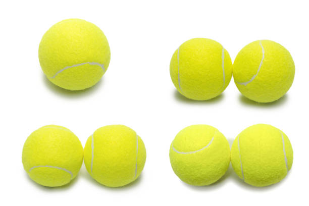 istock Tennis balls isolated on white background. 1349014172
