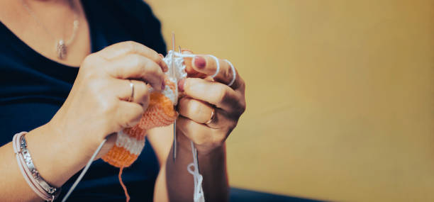 istock Senior women knitting 1349023657