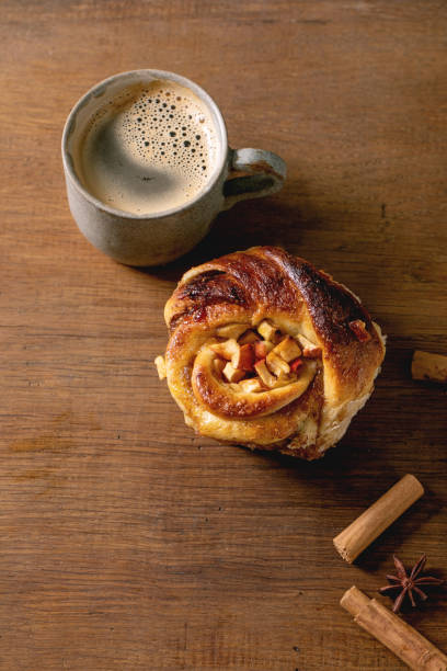 istock Sweet apple cinnamon buns. Traditional home bakery 1349023705