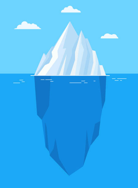 ilustrações, clipart, desenhos animados e ícones de icebergue - tip of the iceberg