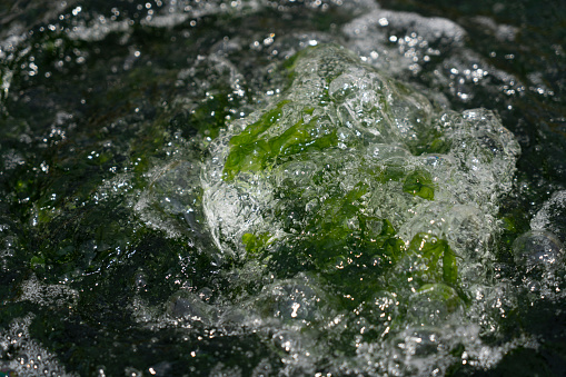 Istanbul, Turkey-June 30, 2023: Clean Marmara Sea waters in Istanbul. Shot with Canon EOS R5.