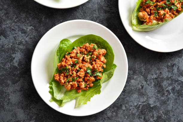 istock Asian minced meat lettuce wraps 1349039016