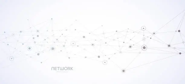 Vector illustration of Network connection vector background