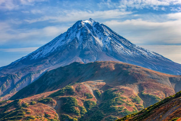 istock Vilyuchinsky volcano in autumn. Kamchatka peninsula. Close up 1349044174