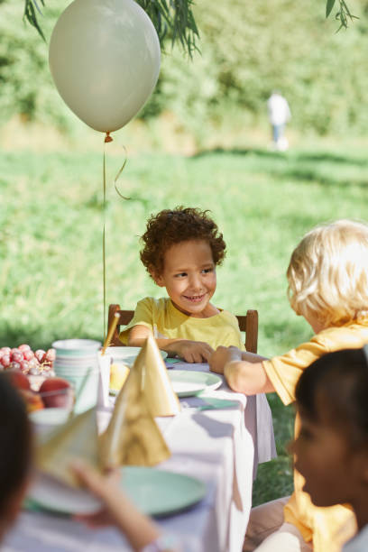 istock Cute Boy at Birthday Party 1349049904