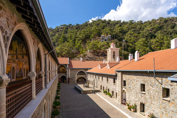 istock Kykkos Monastery located on the Troodos mountain range in Cyprus 1349053137