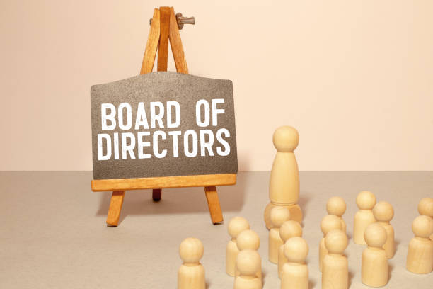 Torn paper with text BOARD OF DIRECTORS, business concept. stock photo