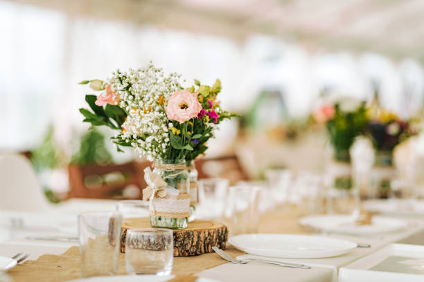 istock Fresh flowers wedding decoration. 1349069523