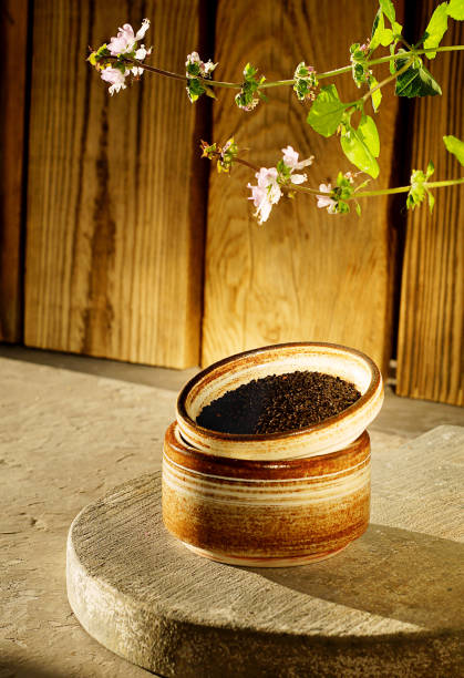 istock Seeds, and flowers of Basil. 1349069702