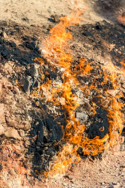 Photo of Burning Mountain (Yanardag) near Baku, Azerbaijan