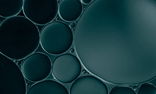 istock Abstract oil droplets on water surface to created  art image. 1349072252