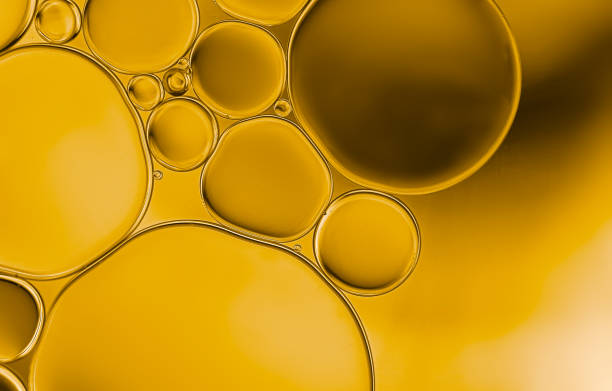 istock Abstract oil droplets on water furface to created  art image. 1349072301