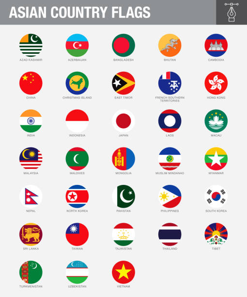 ilustrações de stock, clip art, desenhos animados e ícones de asian country flag buttons - tajik flag