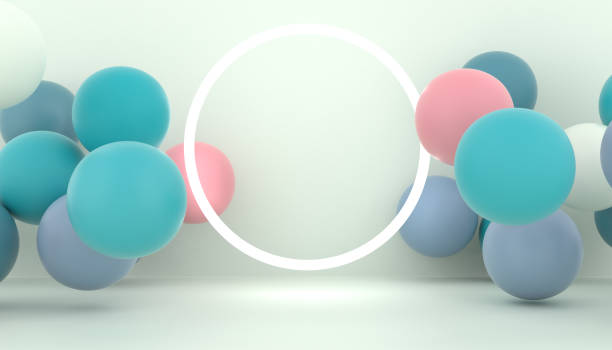istock Colorful Backdrop with Geometric Shapes 1349085948