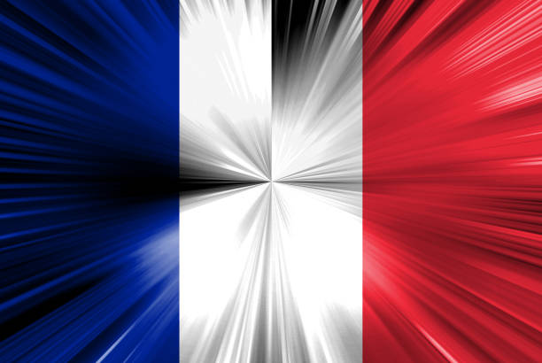 Close up of grunge Close up of grunge French flag 抽象 stock pictures, royalty-free photos & images