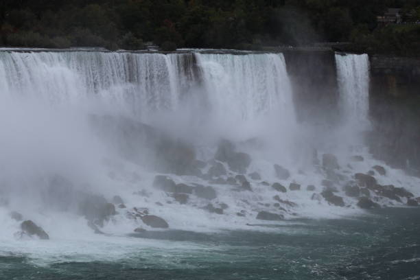 Niagara Falls - American Falls Rocks stock photo