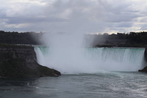 Niagara Falls with Rising Mist stock photo