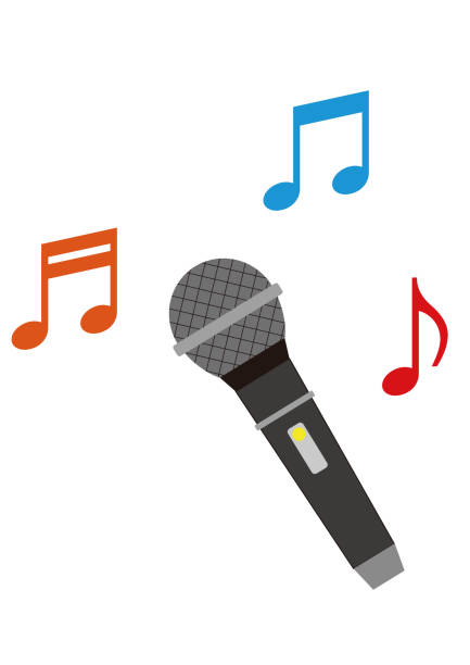 filete Exactitud fuegos artificiales Ilustración de Micrófonos Y Notas De Karaoke y más Vectores Libres de  Derechos de Micrófono - Micrófono, Nota musical, Cantar - iStock