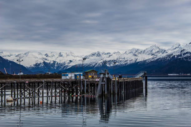 istock Pier on the Valdez Kenai Peninsula in Alaska 1349095849
