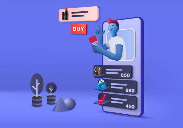istock 3D shopping online store for sale, mobile e-commerce 3d pink pastel background, shop online on mobile app 24 hours. shopping cart, credit card. minimal shopping online store device 3d vector rendering 1349102343