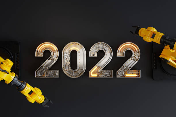 istock New year 2022 made from mechanical alphabet with gear 1349107934
