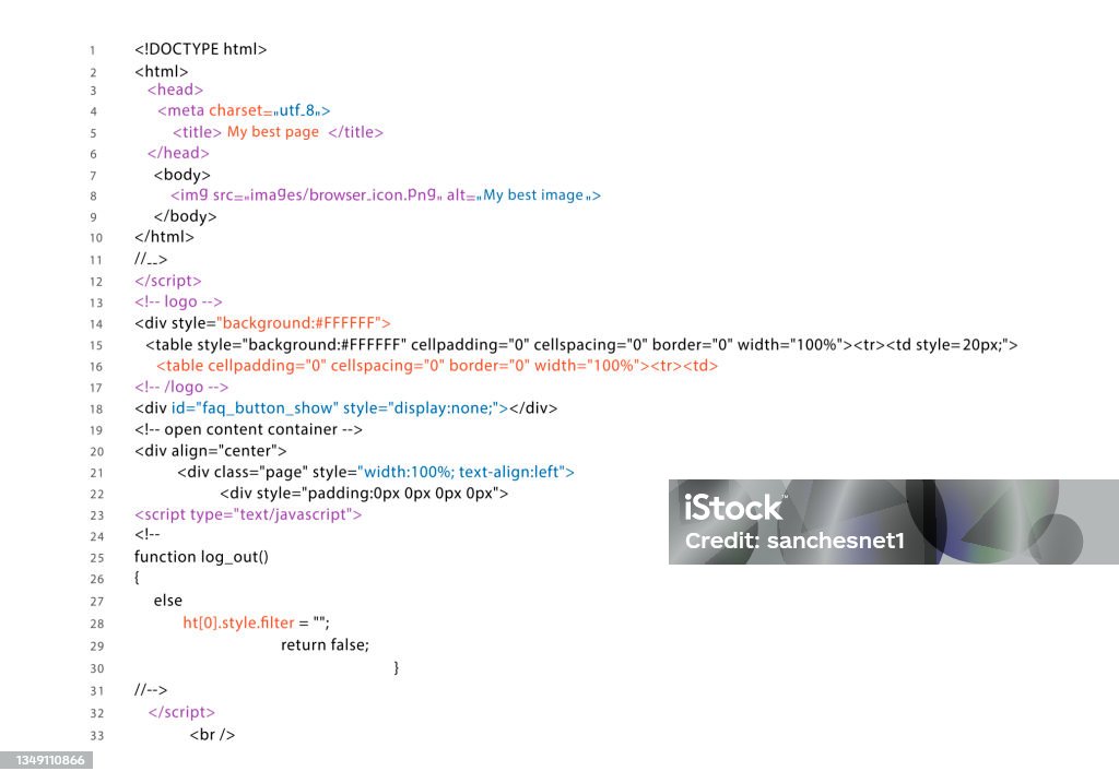 Html Code Stock Illustration - Download Image Now - Backgrounds, Blue ...