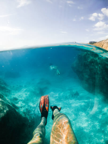 istock man legs in flippers underwater 1349113738