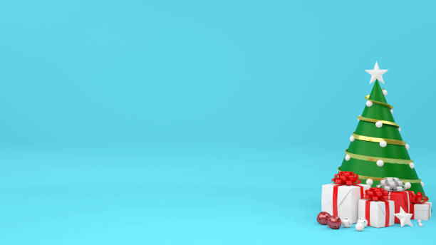istock abstract Christmas minimal mock up scene. geometry podium shape product display mockup, pedestal steps. Happy New Year on pastel background 3D render. 1349116146