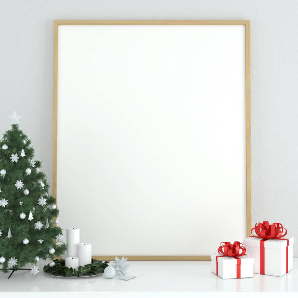 istock abstract Christmas minimal mock up scene. geometry podium shape product display mockup, pedestal steps. Happy New Year on pastel background 3D render. 1349116259