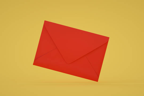 istock Envelope, new message, invitation, e-mail, newsletter, yellow background 1349120786