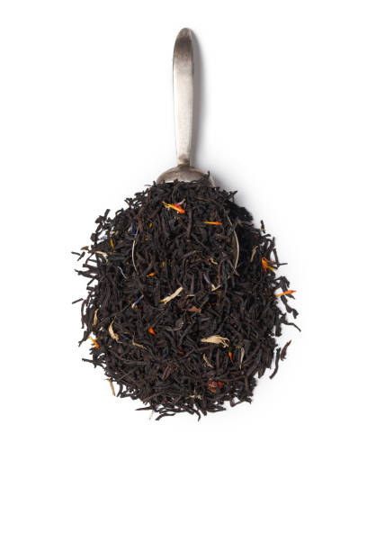 istock Black tea with fry flowers in studio 1349125364
