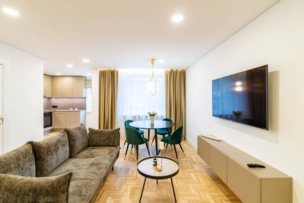 istock Modern and stylish apartment 1349126141