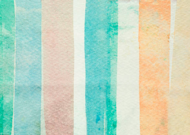istock Colorful stripes on drawing paper, texture background 1349126857