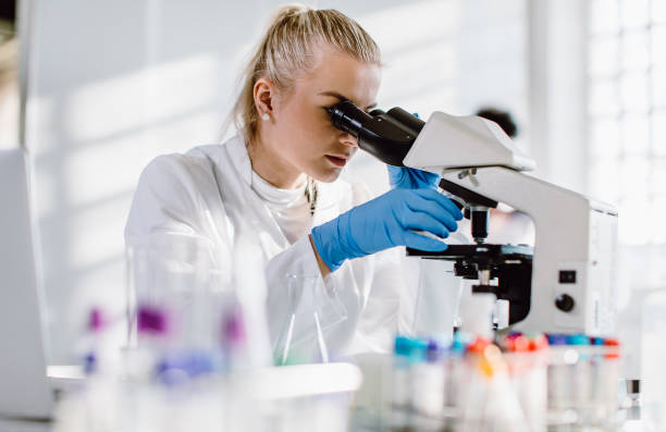 istock Female scientist working in the laboratory 1349131082