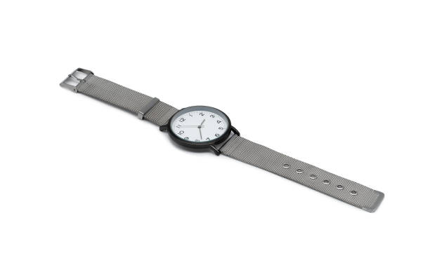 istock Wristwatch with a metal strap. 1349131422