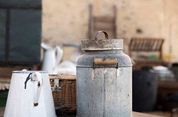Image of a rusty cocoa can on a white