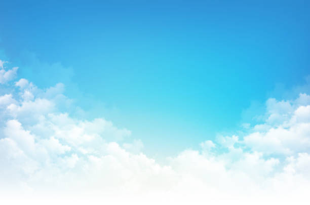 istock Early morning blue sky and white clouds 1349134165