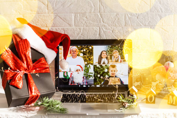 istock video call celebrating christmas by laptop online during coronavirus outbreak 1349136558