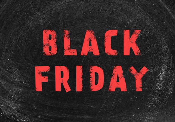 istock Phrase Black Friday on dirty black chalkboard 1349138494