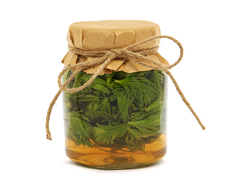 Fir bud syrup with honey