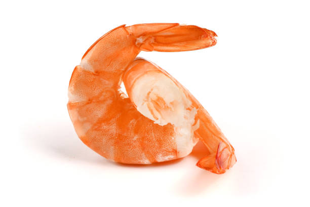 istock Perfectly retouched shrimp isolated on white. 1349143892