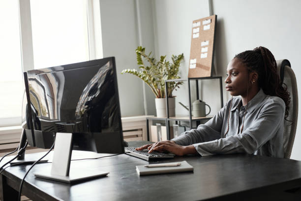 istock Businesswoman Working in Office 1349150504