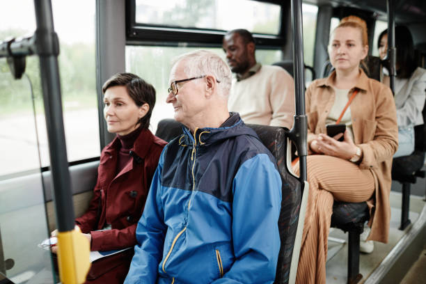 istock Group of People on Bus 1349155568