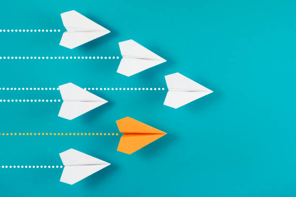 istock Leadership Concept With Paper Airplanes 1349157449