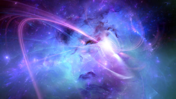 Outer space fantasy Nebula of paint and light on subject of art, design and creativity. supernova stock pictures, royalty-free photos & images