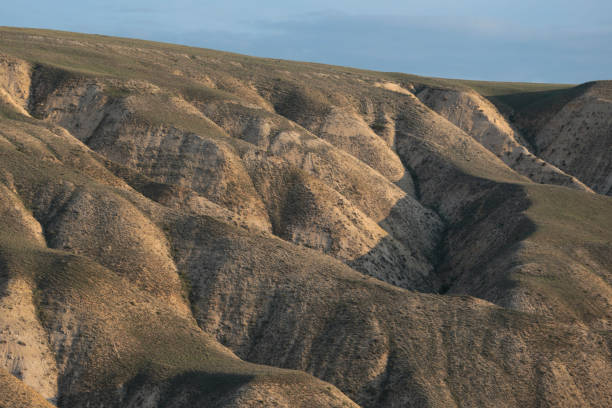 Mountain slope with rugged landforms